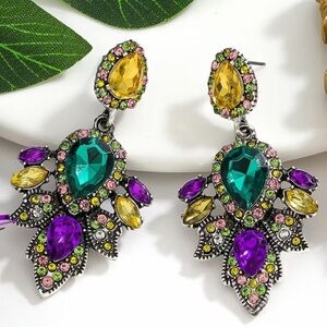 Vibrant Jewel-Toned Earrings